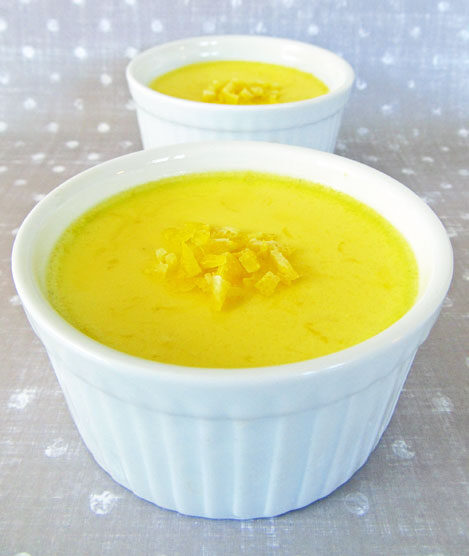 BAKED LEMON CUSTARD POTS - My skinny Recipes