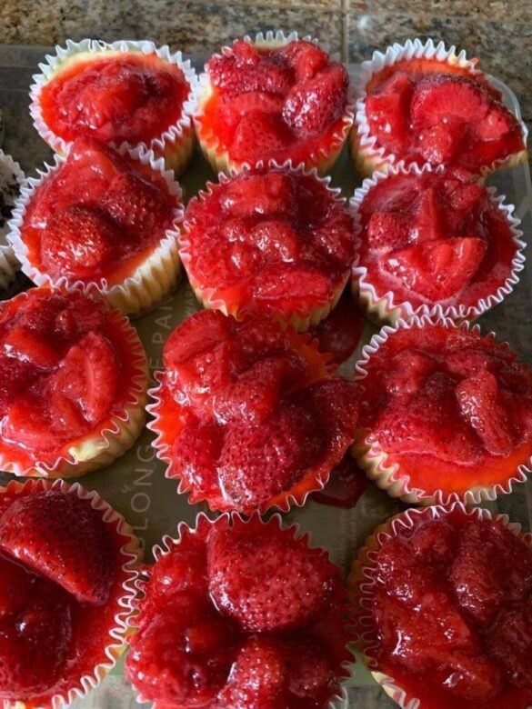 Mini Strawberry Cheesecake Bites My Skinny Recipes