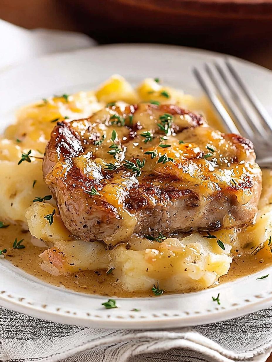 Smothered Pork Chop Scalloped Potato Casserole