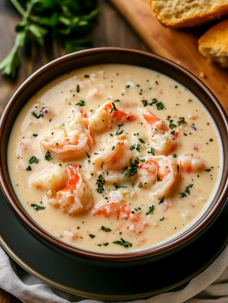 Crab and Shrimp Seafood Bisque - My skinny Recipes