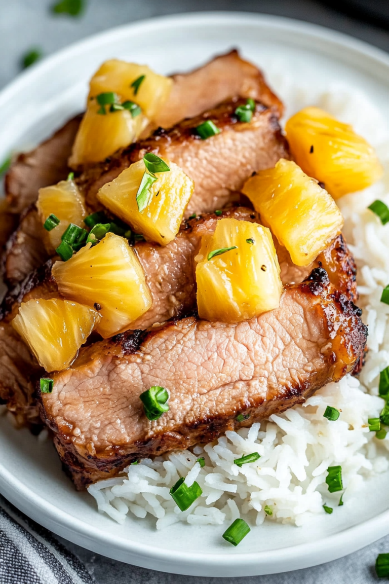 Slow Cooker Pineapple Pork Loin Recipe My Skinny Recipes